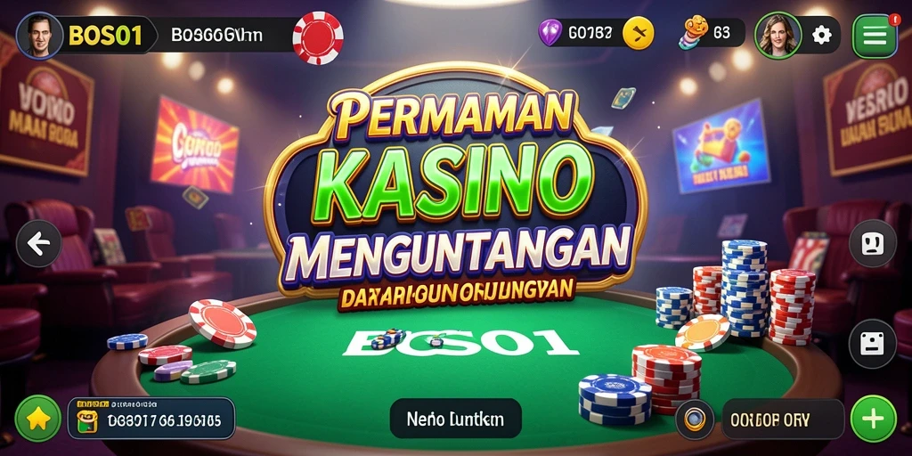 Tampilan game Kasino BOS01 yang mendebarkan dan penuh warna.