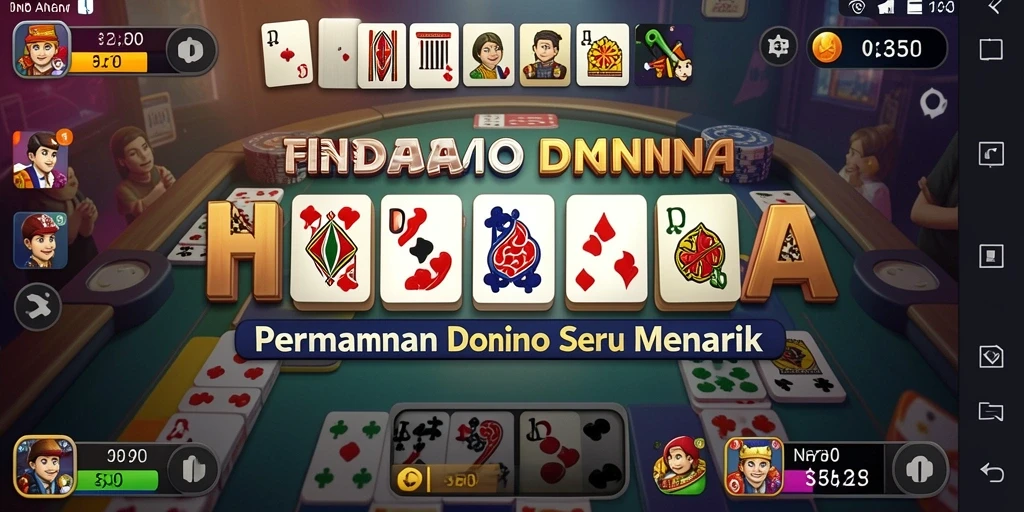 Tampilan gameplay menarik dari INDAAA saat bermain Domino.