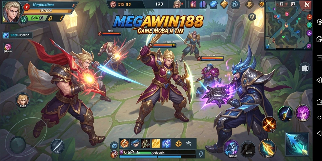 Tampilan seru dari gameplay MEGAWIN188 saat pertarungan berlangsung.