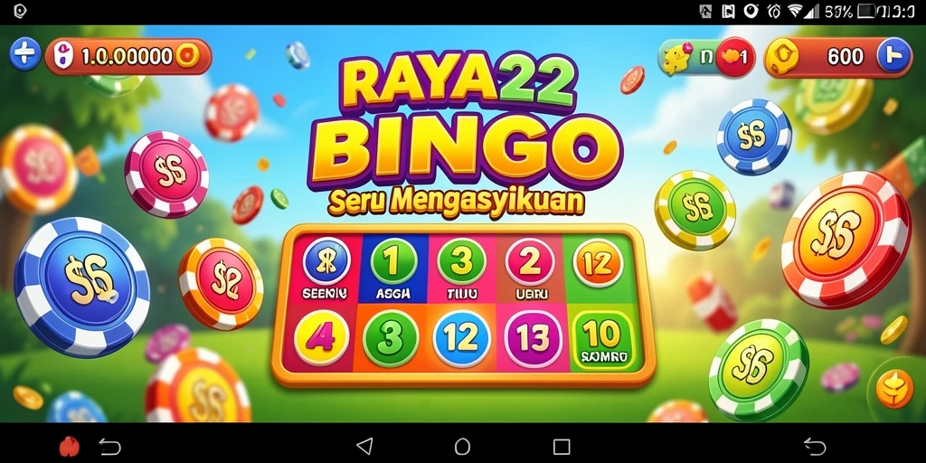 Tampilan gameplay seru di RAYA22 saat bermain Bingo.